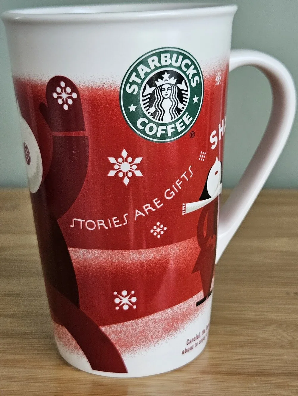 Starbucks Red Holiday Coffee Mug 2010, VTG
